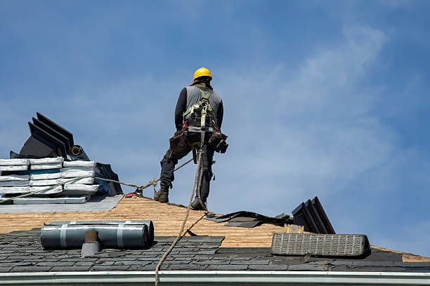 Professional Gutter Installation technician working in Union Grove, NC